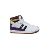 28504 Yüksek Bilekli Beyaz - Siyah Erkek Sneaker Günlük Spor Ayakkabı 41 Beyaz - Siyah - Mor