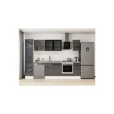 285X210 Cm High Gloss Mutfak Dolabı Mb-E80B45S40-3 High Gloss | Antrasit - Suntalam