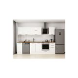 285X210 Cm Klasik Mebran Mutfak Dolabı Beyaz Beyaz M-E80S40S45-2 Mebran | Beyaz - Mdf