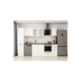 285X210 Cm Klasik Mebran Mutfak Dolabı Beyaz Beyaz Mb-E80B45S40-3 Mebran | Beyaz - Suntalam
