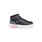 28756 Yüksek Bilekli Siyah Kadın Sneaker Günlük Spor Ayakkabı 38 Siyah