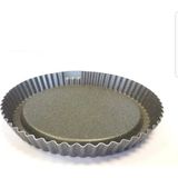 28CM Granit Tart Kalıbı, Beyaz, Dayanıklı ve Şık Tasarım - Seçenek 1 - Ahşap Bej - Siyah