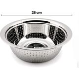 28CM Kulpsuz Paslanmaz Metal Sepet Süzgeç (5468)