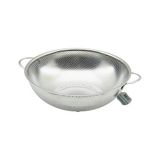 28CM METAL KULPLU ÇELİK SEPET SÜZGEÇ İNCE TEL AYAKLI (4604)