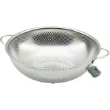 28CM Metal Kulplu Çelik Sepet Süzgeç Ince Tel Ayaklı (5667)