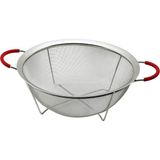 28CM Tel Sepet Metal Süzgeç Silikon Kılıflı Kulp Metal Çerçeve - Ayak