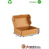 28X18X5 cm Karton Kutu – E-Ticaret ve Kargo Gönderim Kutusu - 100 Adet - Kahverengi