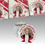 29 EKİM CUMHURİYET BAYRAMI İĞNELİ AKRİLİK YAKA ROZETİ 8'Lİ