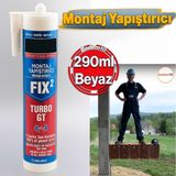 290 ml Beyaz Genel Amaçlı Montaj Yapıştırıcı Sıvı Kit Mutfak Banyo Ahşap Dolap Beton Fayans Mermer - 1