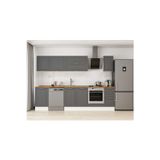 290X210 Cm Klasik Mebran Mutfak Dolabı Beyaz Beyaz M-E80S50S40-2 Mebran | Antrasit - Mdf