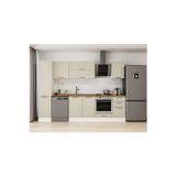 290X210 Cm Klasik Mebran Mutfak Dolabı Beyaz Beyaz Mb-E80B45S45-2 Mebran | Kumtaşı - Mdf