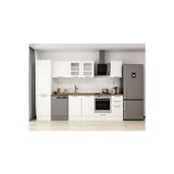 290X210 Cm Klasik Mebran Mutfak Dolabı Beyaz Beyaz Mb-E80B50S40-3 Mebran | Beyaz - Suntalam