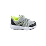 29183 Cırtlı Gri - Siyah Üniseks Çocuk Sneaker Günlük Spor Ayakkabı