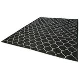 293x387 cm Geometrik Halı Siyah Geometrik Yün El Dokuma Modern Geometrik Etnik Eskitme Desenli Boho Oturma Odası Salon Yolluk Koridor Mutfak Halısı