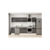 295X210 Cm High Gloss Mutfak Dolabı M-E80S45S50-2 High Gloss | Antrasit - Suntalam