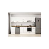 295X210 Cm Klasik Mebran Mutfak Dolabı Beyaz Beyaz M-E80S50S45-1 Mebran | Beyaz - Mdf