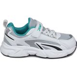 29604 Cırtlı Beyaz - Mavi Üniseks Çocuk Sneaker Günlük Spor Ayakkabı