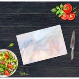29X34cm - Ezgi Desenli - Cam Kesme Tahtası