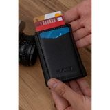 2A Bag Wallet Erkek Cüzdan Kartlık - Mekanizmalı Kartlık Cüzdan -Kağıt Para Bölmeli Kartlık Kartlık-Cüzdan - Siyah