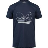 2AS Alex Baskılı Erkek Sıfır Yaka T-Shirt 016 - Lacivert