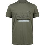 2AS Alex Baskılı Erkek Sıfır Yaka T-Shirt 016 - M - Haki