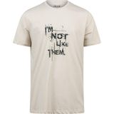 2AS Alex Baskılı Erkek Sıfır Yaka T-Shirt 035 - 2XL - Kum