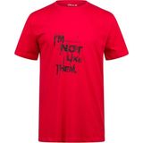 2AS Alex Baskılı Erkek Sıfır Yaka T-Shirt 035 - Kırmızı
