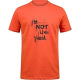 2AS Alex Baskılı Erkek Sıfır Yaka T-Shirt 035 - Turuncu