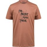 2AS Alex Baskılı Erkek Sıfır Yaka T-Shirt 035 - XL - Kahve