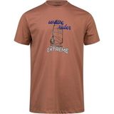 2AS Alex Baskılı Erkek Sıfır Yaka T-Shirt 042 - Kahve