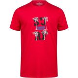 2AS Alex Baskılı Erkek Sıfır Yaka T-Shirt 047 - 2XL - Kırmızı