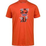2AS Alex Baskılı Erkek Sıfır Yaka T-Shirt 047 - 3XL - Turuncu