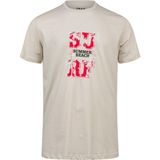 2AS Alex Baskılı Erkek Sıfır Yaka T-Shirt 047 - Kum - 2XL