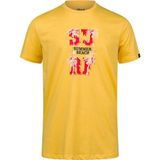 2AS Alex Baskılı Erkek Sıfır Yaka T-Shirt 047 - Sarı