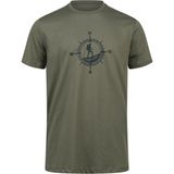 2AS Alex Baskılı Erkek Sıfır Yaka T-Shirt - 3XL - Haki