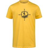 2AS Alex Baskılı Erkek Sıfır Yaka T-Shirt - 4XL - Sarı