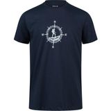 2AS Alex Baskılı Erkek Sıfır Yaka T-Shirt - Lacivert