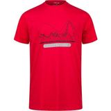 2AS Alex Baskılı Kırmızı Erkek Sıfır Yaka T-Shirt