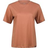 2AS Alexa Kadın Bisiklet Yaka T-Shırt - Kahve - 2XL
