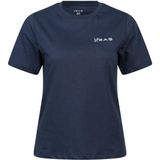 2AS Alıce Kadın Yuvarlak Yaka T-Shirt - Lacivert - 2XL