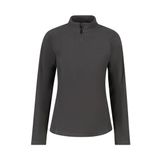 2AS Camila Kadın Yarım Fermuarlı İnce Polar Sweatshirt Antrasit