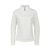 2AS Camila Kadın Yarım Fermuarlı İnce Polar Sweatshirt Beyaz