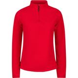 2AS Camila Kadın Yarım Fermuarlı İnce Polar Sweatshirt Kırmızı