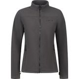 2AS Cara Kadın Antrasit Tam Fermuarlı İnce Polar Sweatshirt Tüylenme Yapmaz Yumuşak Kumaş