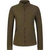 2AS Cara Kadın Tam Fermuarlı Ince Polar Sweatshirt Haki - XS