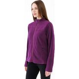 2AS Cara Kadın Tam Fermuarlı Ince Polar Sweatshirt Mor - XS