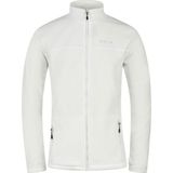 2AS Chestert Erkek Beyaz Tam Fermuarlı İnce Polar Sweatshirt Antipeeling Özellikli Yumuşak Dokulu