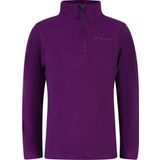 2AS Clara Çocuk Yarım Fermuarlı İnce Polar Sweatshirt Mor