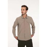 2AS Gablin - Erkek Likralı Ter Emen - Hızlı Kuruyan Bej Outdoor Gömlek - 2ASGBL0303 - XL