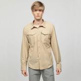 2As Gander Erkek Gömlek 2ASGAND001 Bej Renk Antibakteriyel Bambu Kumaş Outdoor Kullanım İçin L Beden